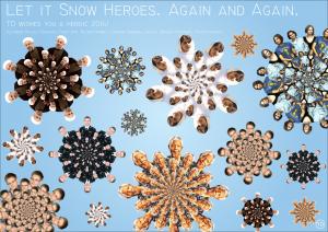 let it snow heroes happy 2014